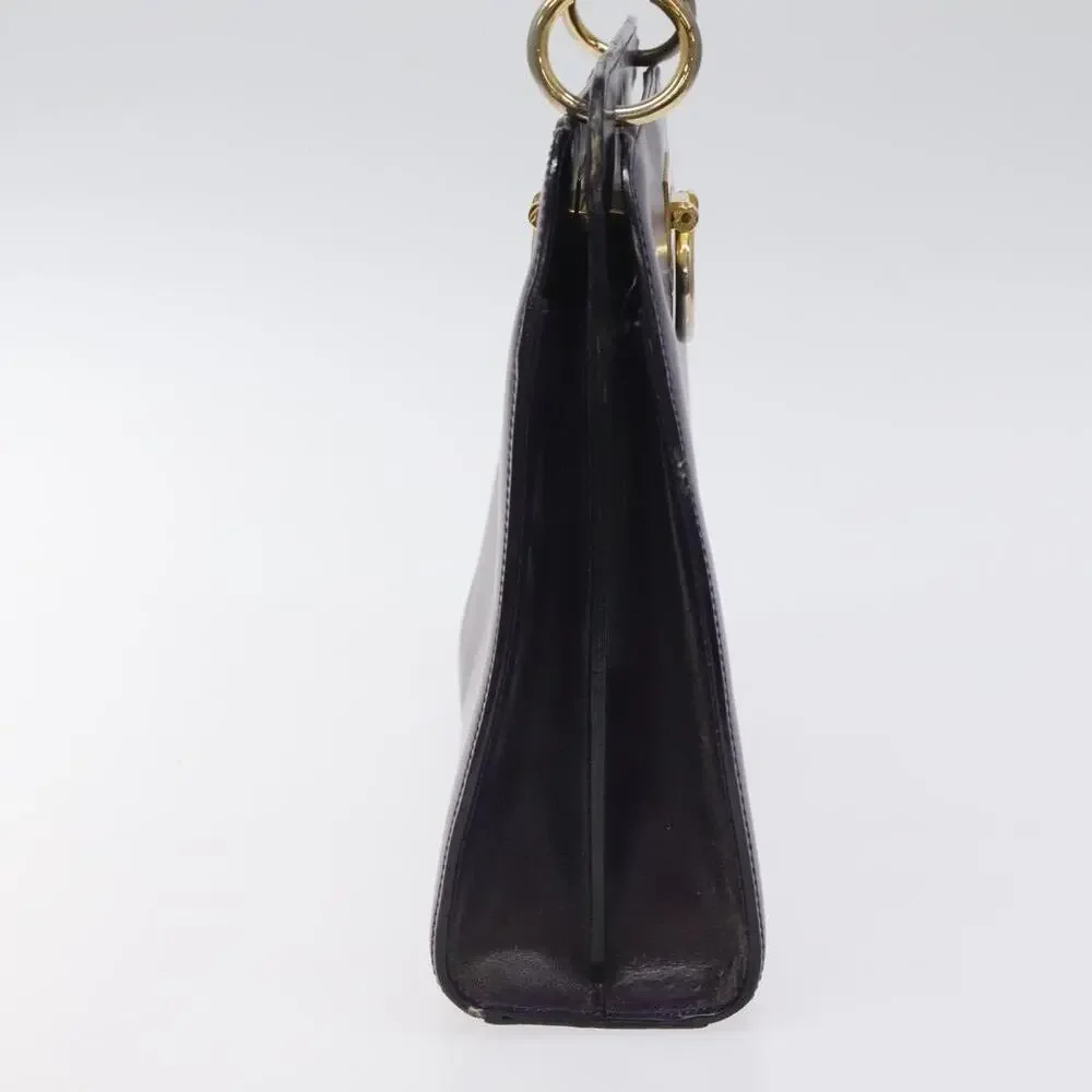 CELINE Hand Bag Leather Purple Gold - Picture 5 of 13